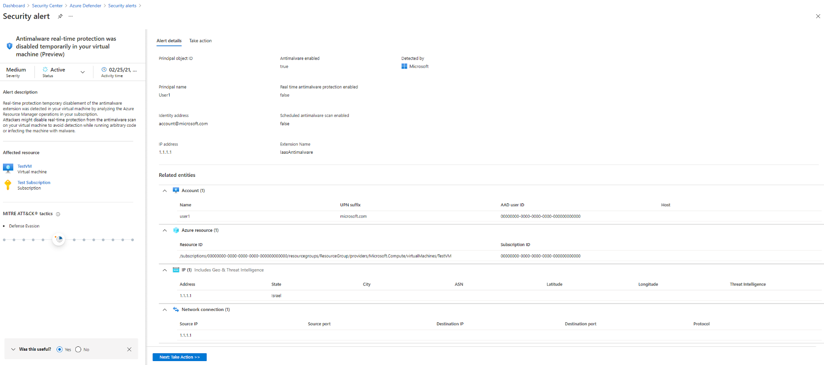 Example showing Case 3: Antimalware Extension