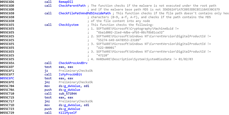 sandbox environment check