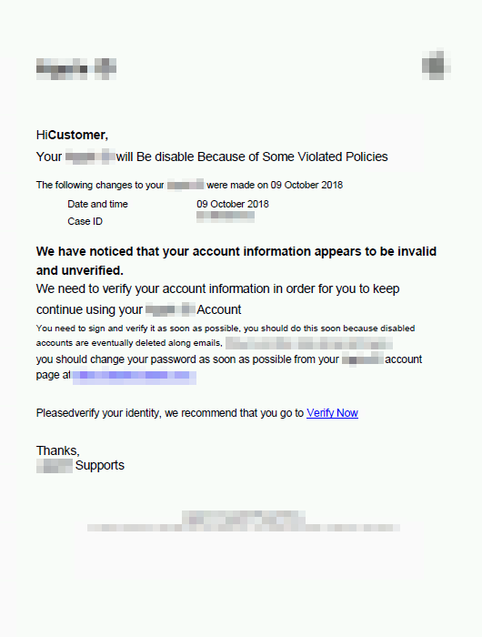 Screenshot of a phishing PDF