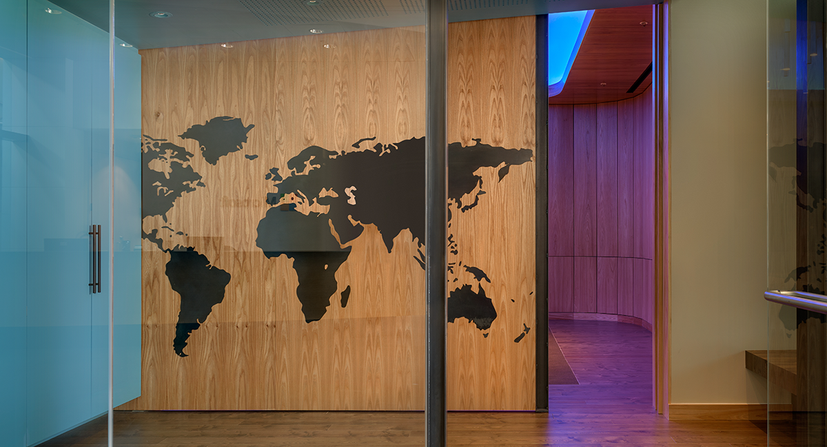 Image of an entrance in the Detection and Response Center.