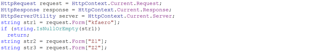 China Chopper code snippet