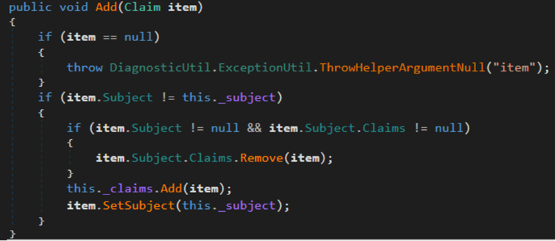 Screenshot of a section of a configuration file.