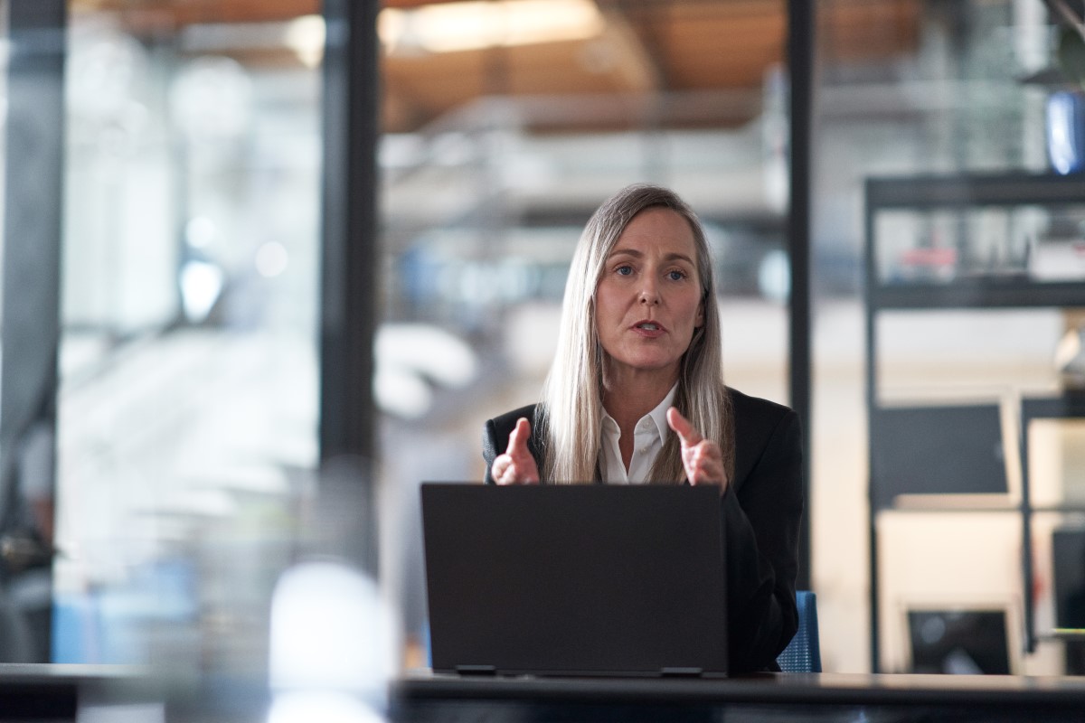 Chief information security officer presents to the board of executives on security topics.