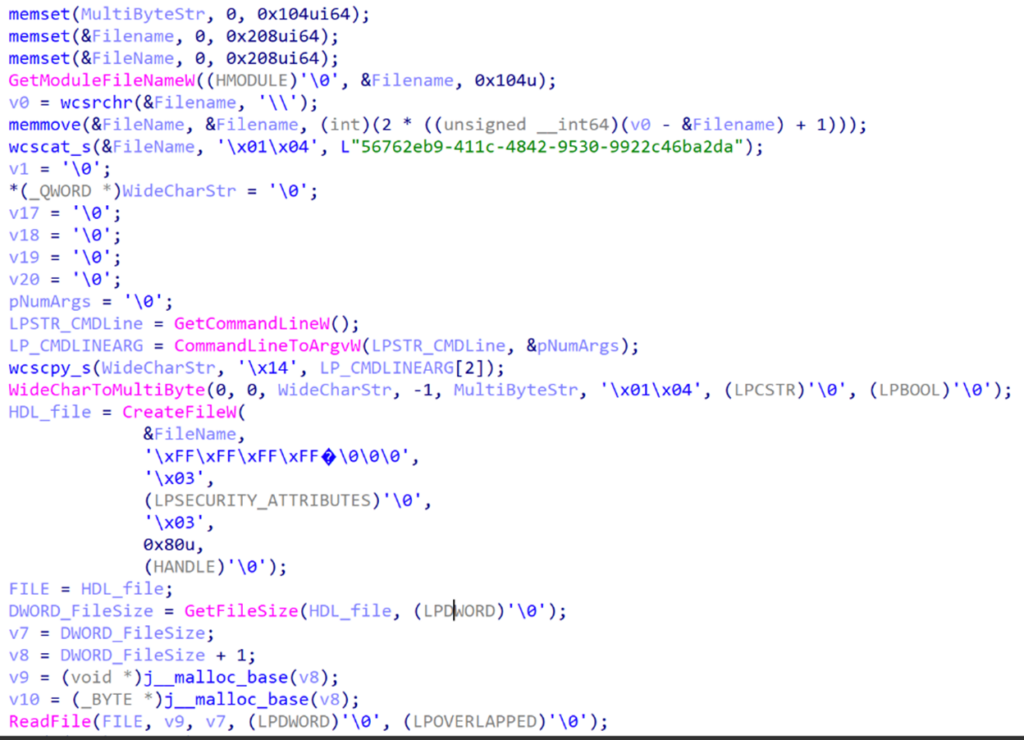 Verification of the presence of the file 56762eb9-411c-4842-9530-9922c46ba2da for decryption