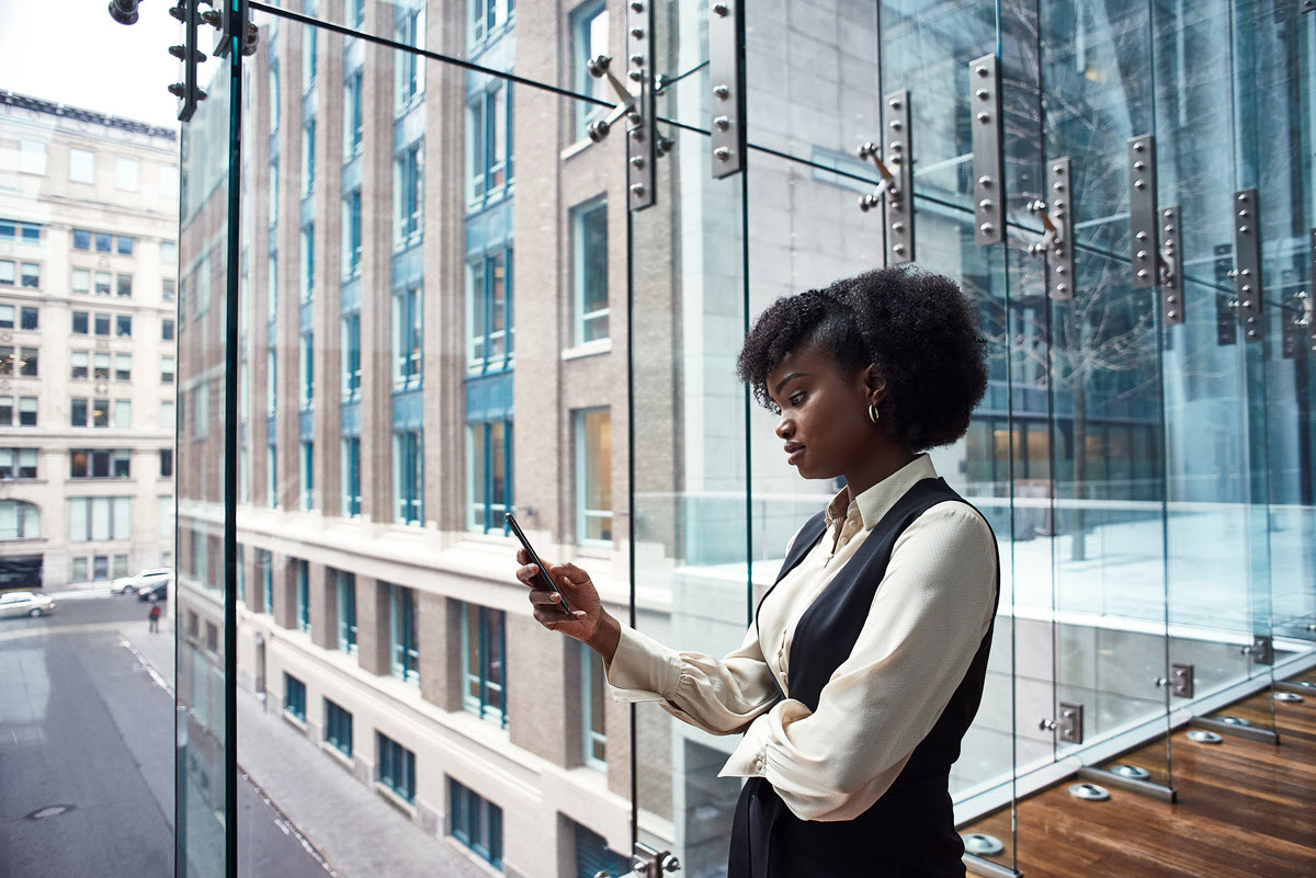 a person standing in front of a building