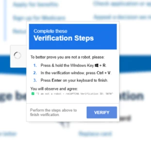 ClickFix instructions from the spoofed SSA domain