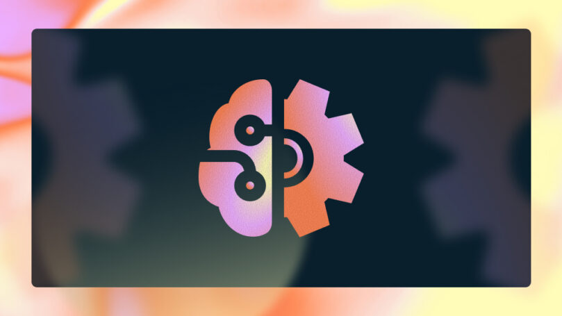 Graphic displaying a brain and gear icon set representing Agentic AI.