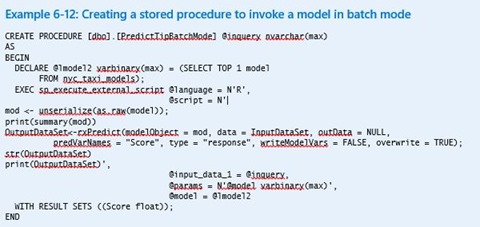 Storing an R procedure Storing an R procedure