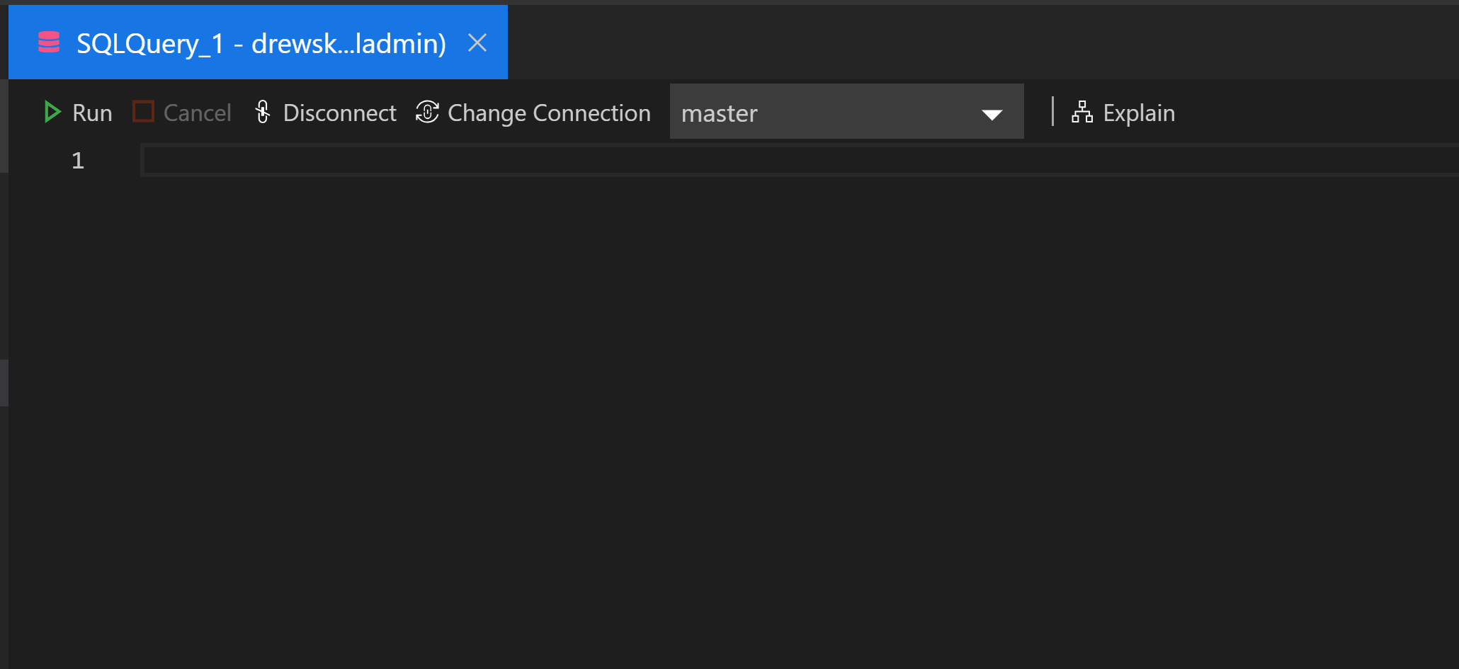 Use database feature in Azure Data Studio.