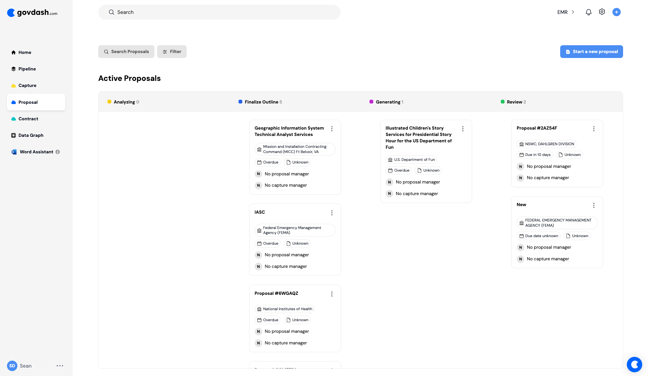 govdash product screenshot