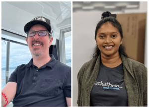 Beneson and Konchada shown in individual portrait photos that have been joined together in a photo collage. 