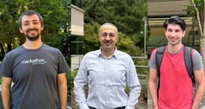 DeAnda, Bounie, and Martel pose for individual portraits in this combined image.