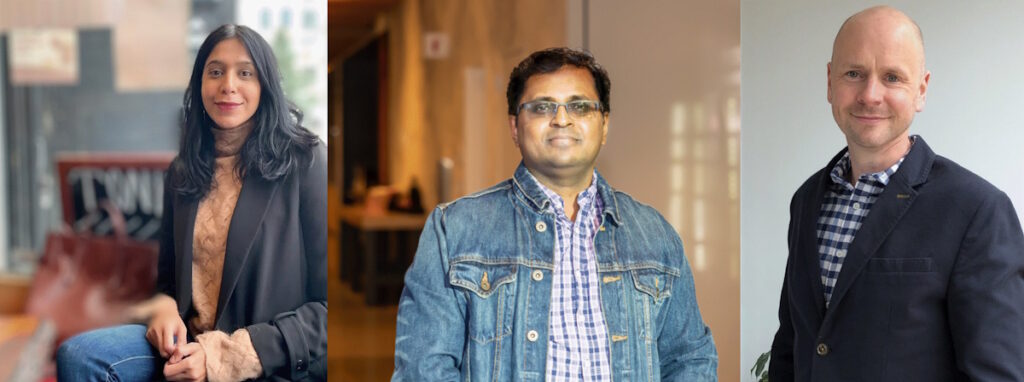 Malekar, Ramakrishnan, and Heath are shown in a composite photo.    