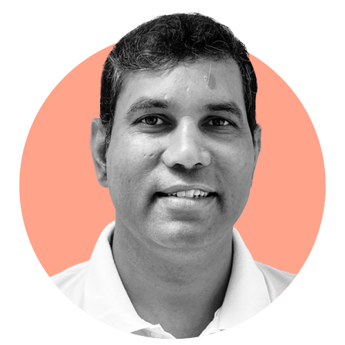 Alaparthi is shown in a portrait photo.