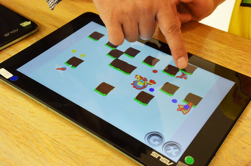 ビジュアルプログラミング言語 ビスケットの画面例