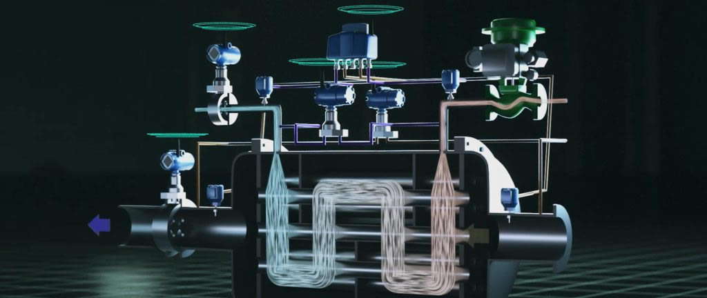 A heat exchanger affixed with cloud-connected sensors
