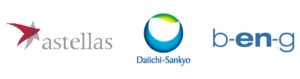 アステラス製薬、第一三共、B-EN-Gの企業ロゴ