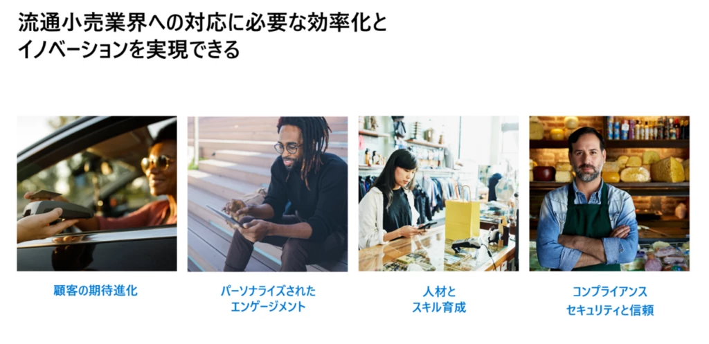 流通小売業界が生成 AI を活用できる4つの場面