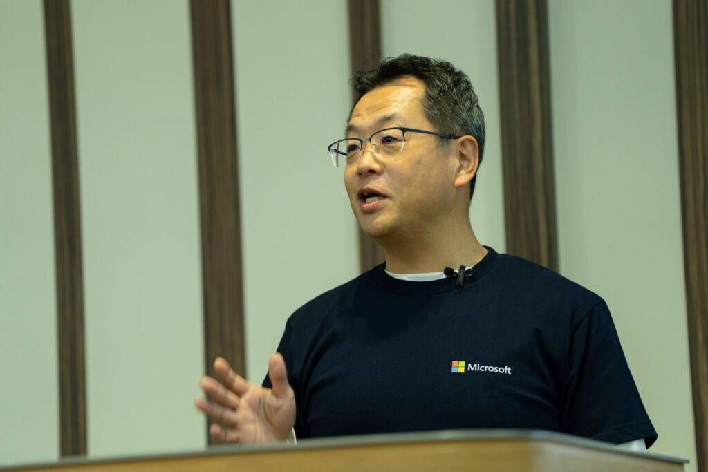 「金融機関向け AI Transformation with the Microsoft Cloud セミナー」にて、生成 AI モデル選択と導入アプローチの紹介で登壇した大谷
