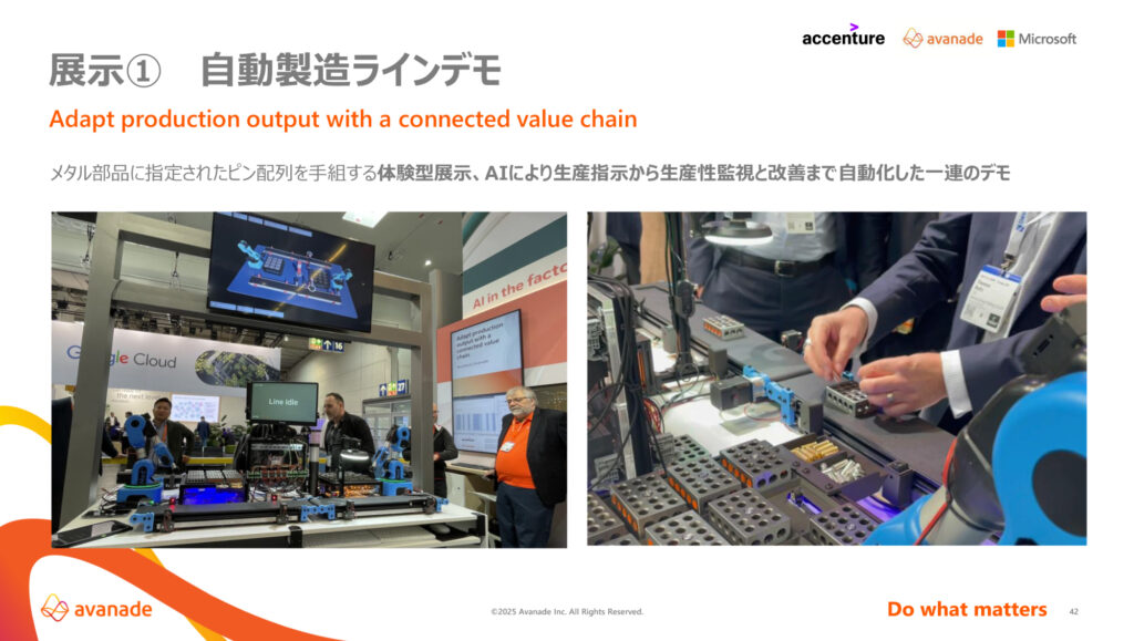 自動製造ラインデモの画像