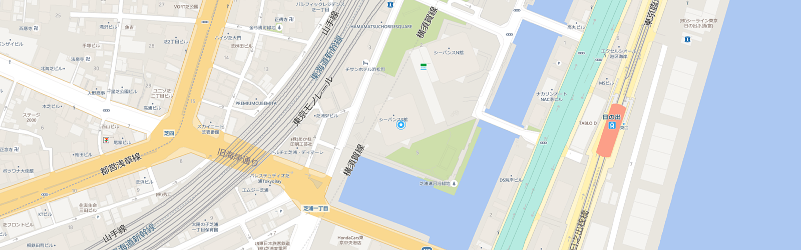 マイクロソフトベースシーサイドアクセスマップ