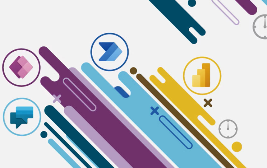 グレー背景にPower Platformのアイコン