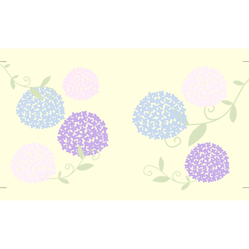 ブック カバー (紫陽花) 画面スライド-2