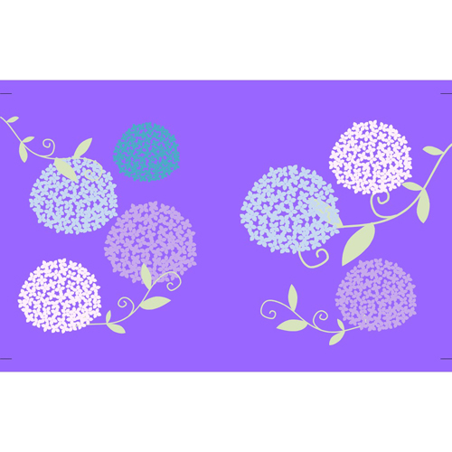 ブック カバー (紫陽花) 画面スライド-3