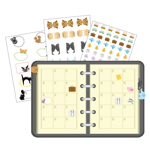 手帳用デコシール 画像スライド-1