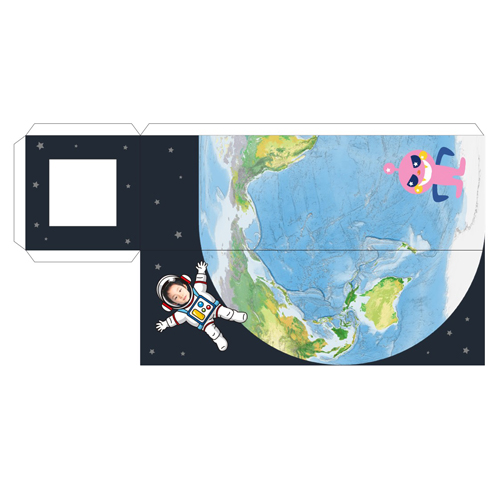 手作り (てづくり) 望遠鏡 (ぼうえんきょう) 画像スライド-2