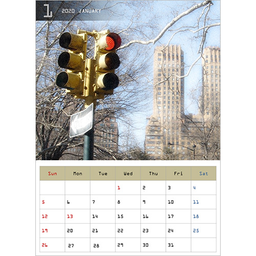 2026 年度カレンダー (A4 サイズ・タテ・1 か月) 画像スライド-1