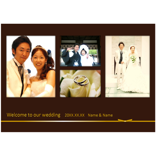 ウエルカム ボード (ウエディング・クール) 画像スライド-1