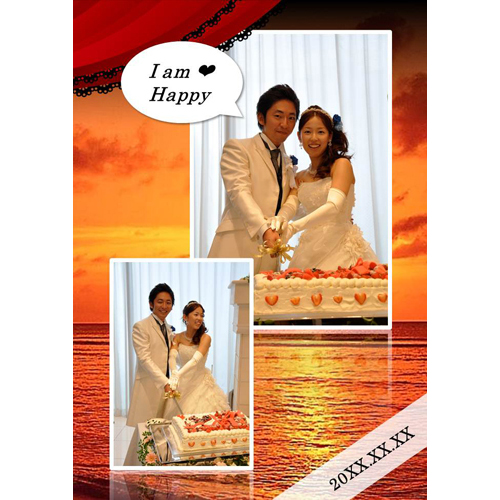 フォト スクラップ (ウエディング・映画風) 画像スライド-3