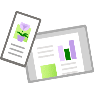 Icon for the development for intermediate products section.